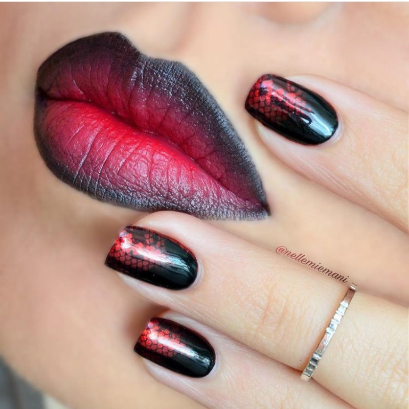 13 Matching Lipstick And Nail Polish Combo