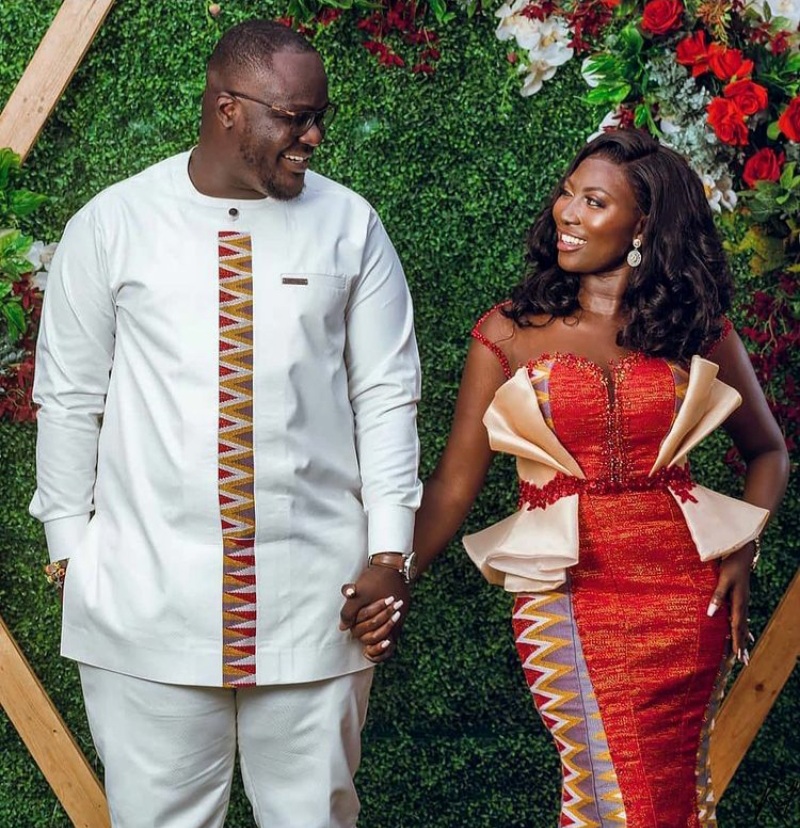 10 Gorgeous Couples Kente Styles For Engagement In 2021
