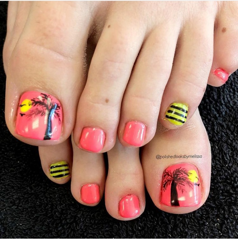 summer toe nails 2021