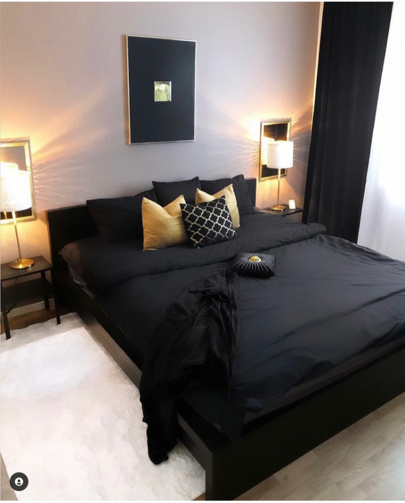 designing a black bedroom