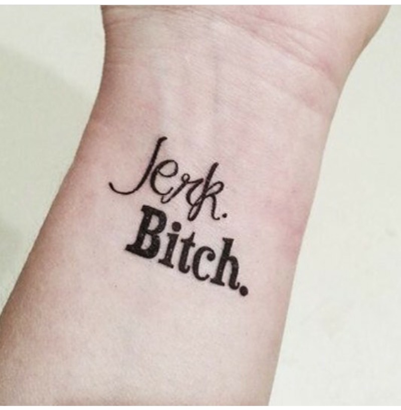 supernatural tattoos - Jerk Bitch supernatural tattoo