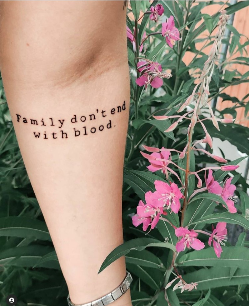 supernatural tattoos - Family don't end with blood tattoo