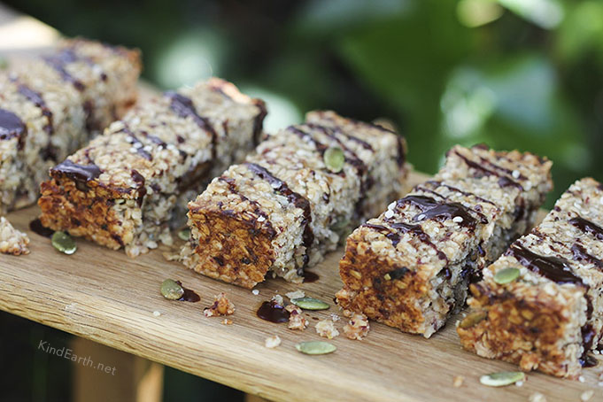 Hemp & pumpkin seed flapjack bars