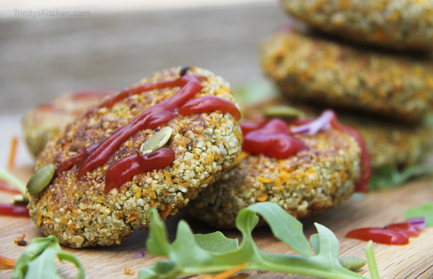  Sweet potato hemp burgers