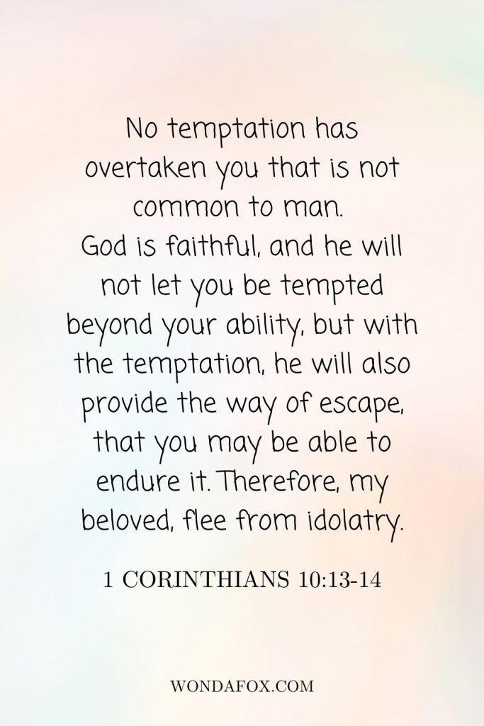 1 Corinthians 10:13-14