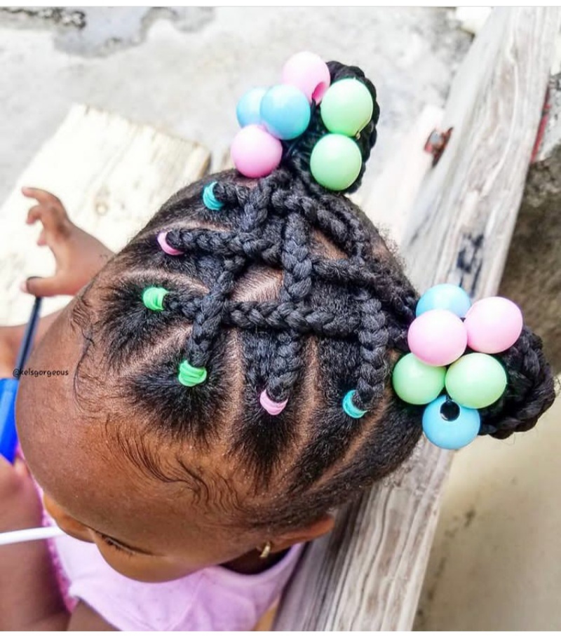 trendy rubber band hairstyles