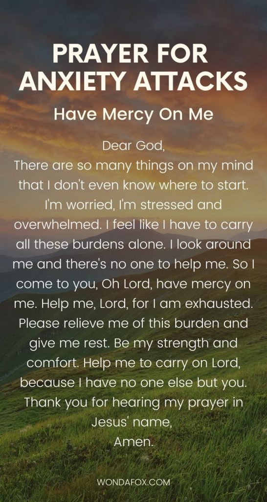 8 Prayers For Anxiety Attacks With Images - Wondafox