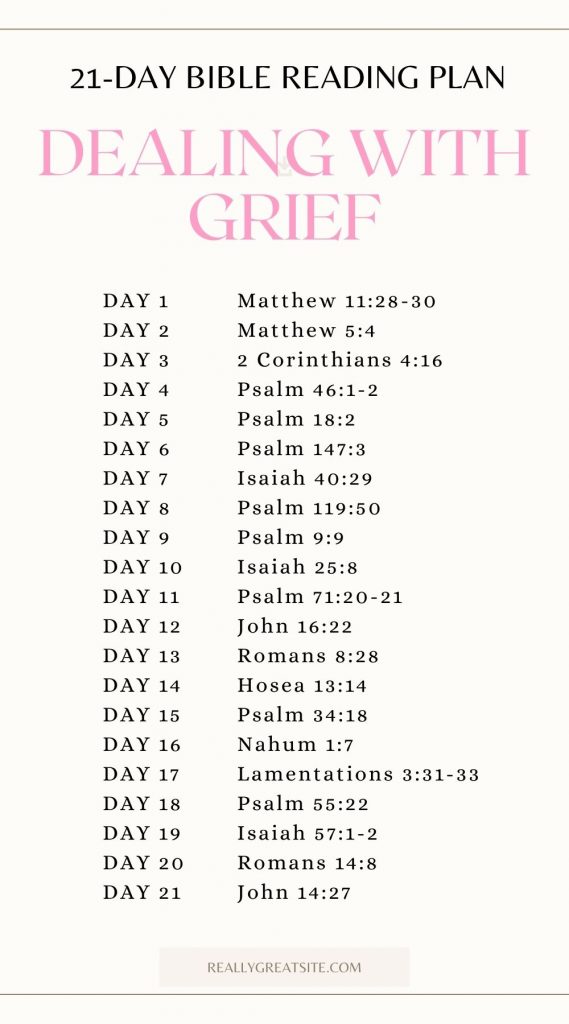 grief bible reading plan