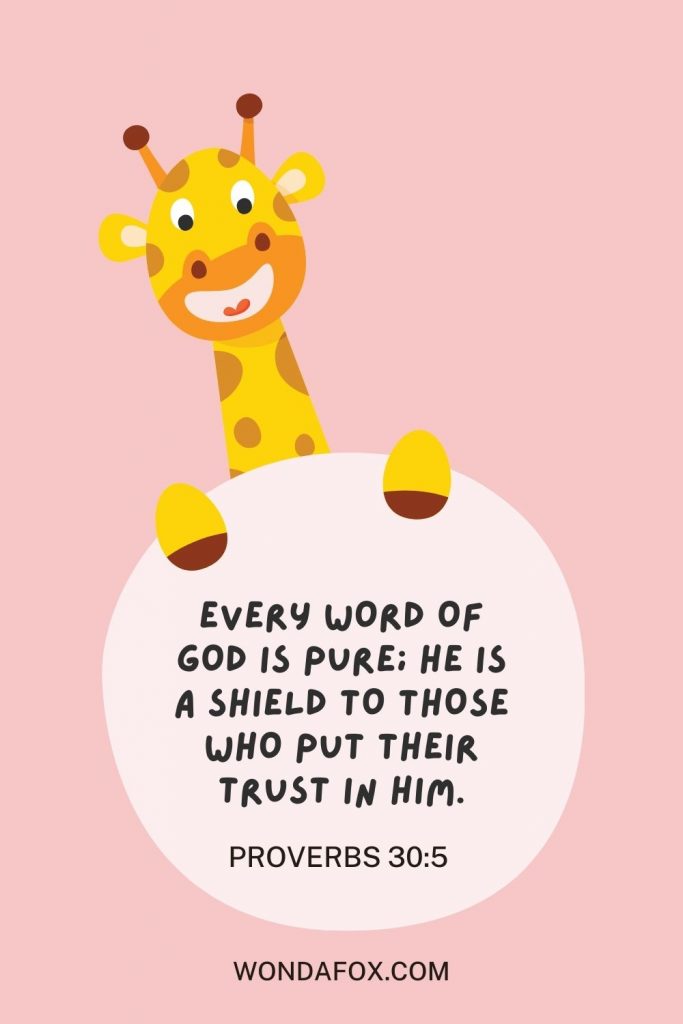 Short Bible Verses For Children S Memorization