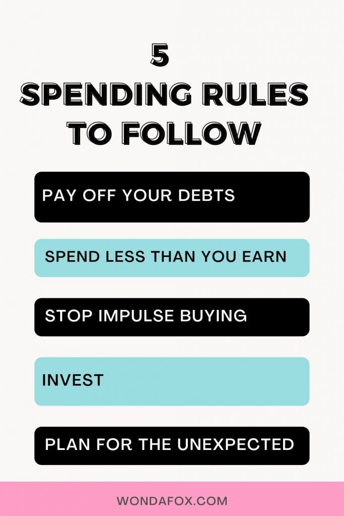 5 spending rules to follow