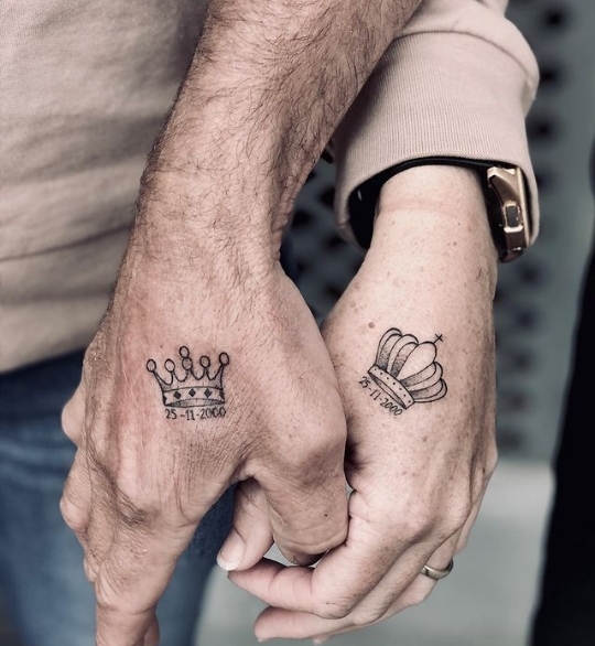 king and queen tattoo