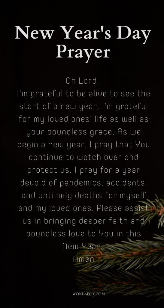 New year's day prayer