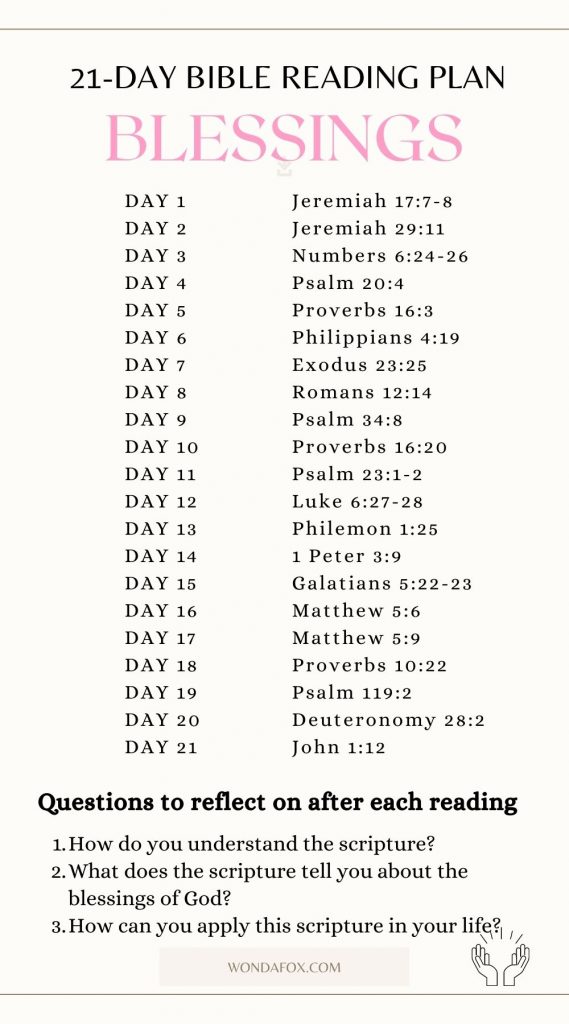 21-day blessings bible study
