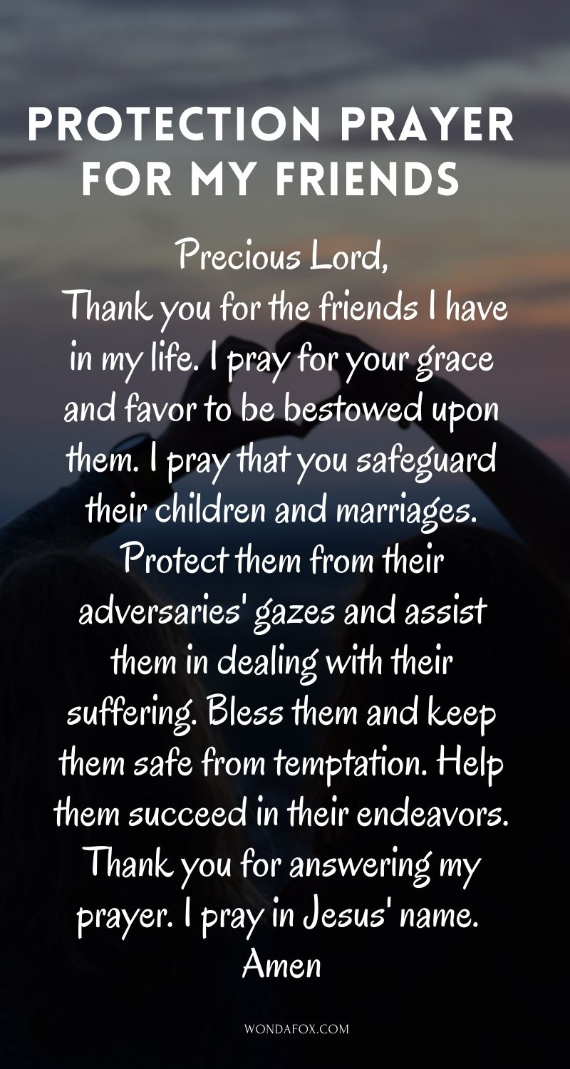 Protection prayer for my friends
