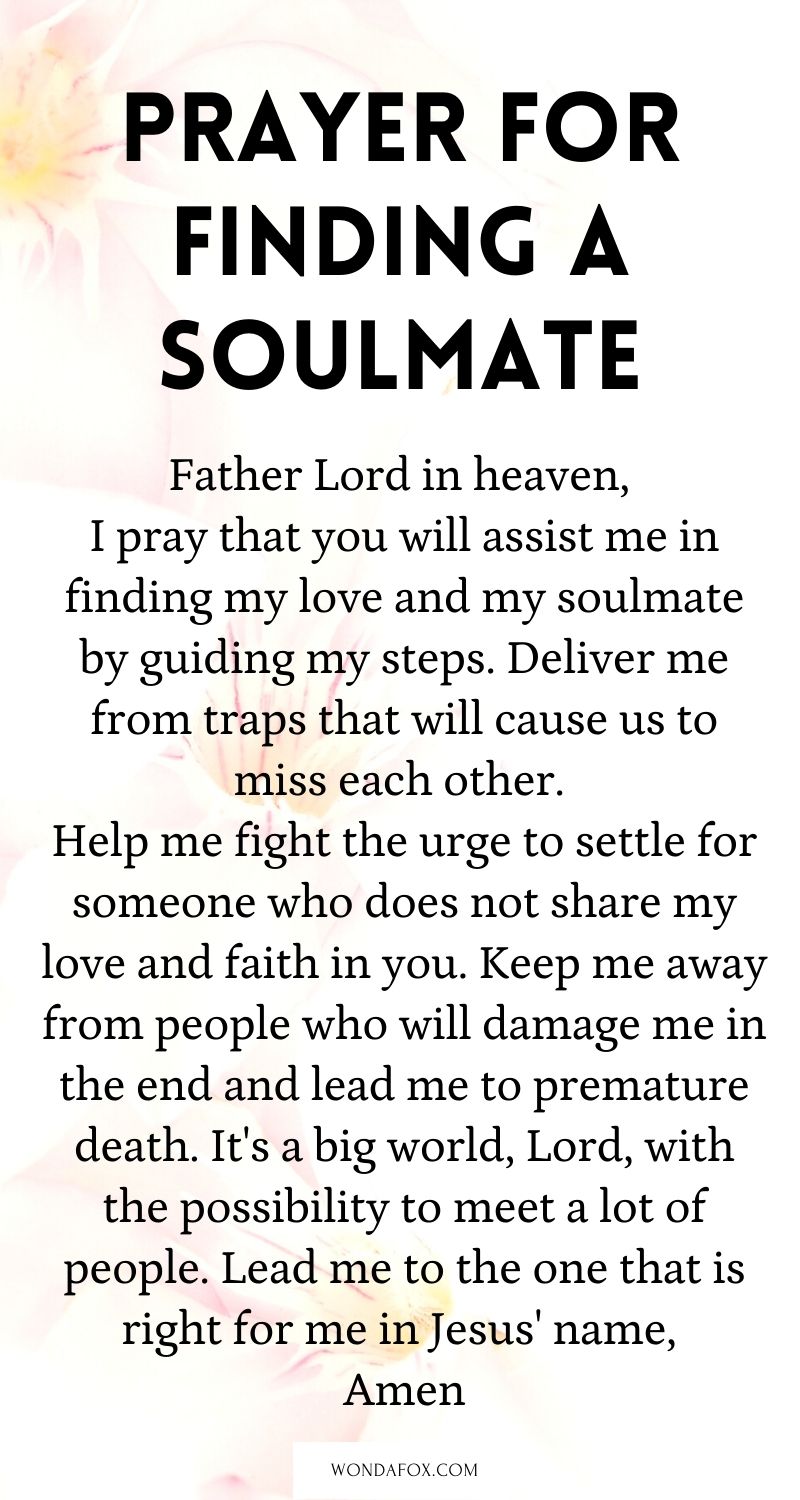 Prayer for finding a soulmate