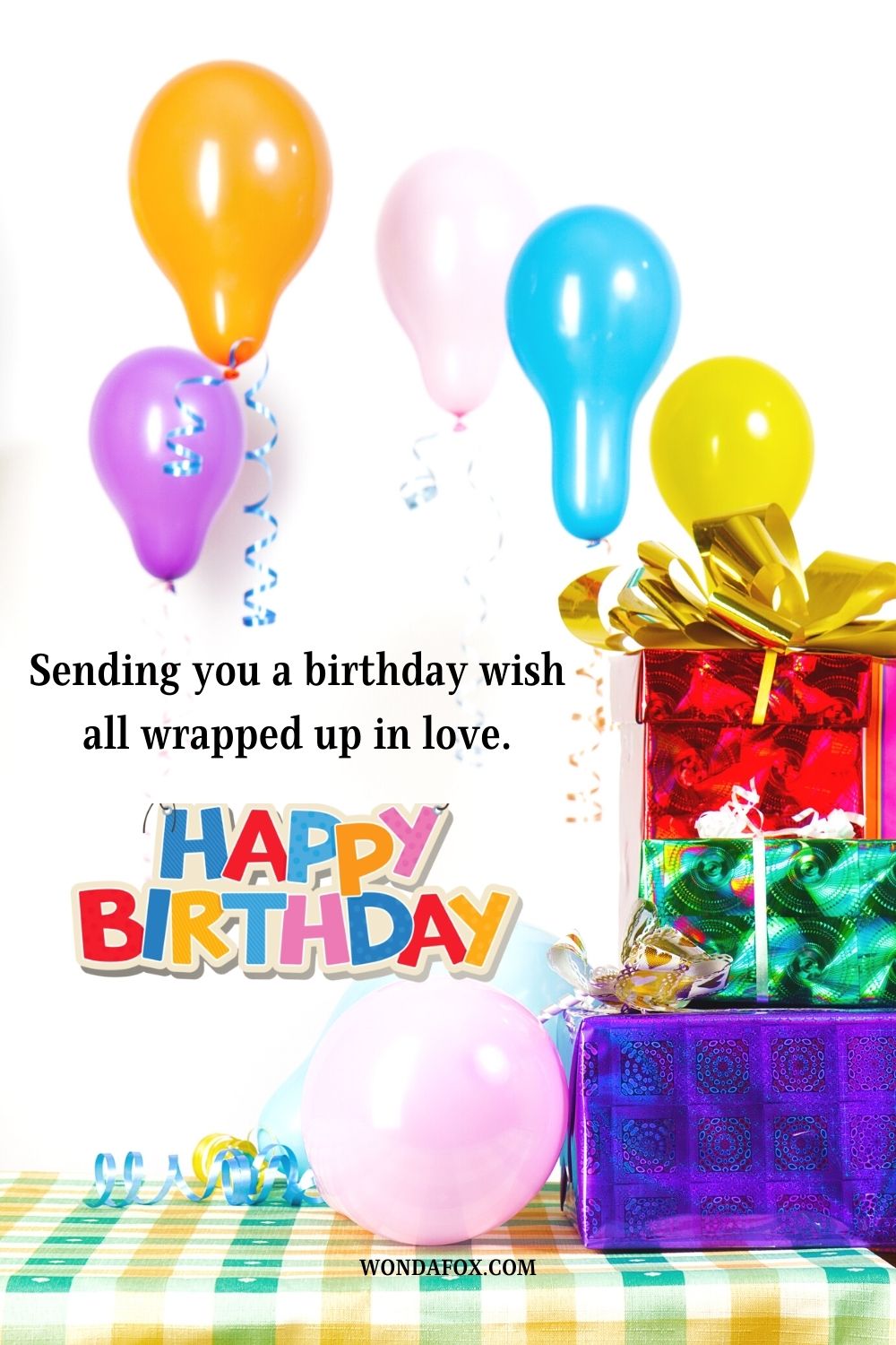 Sending you a birthday wish all wrapped up in love. Happy Birthday Sis.