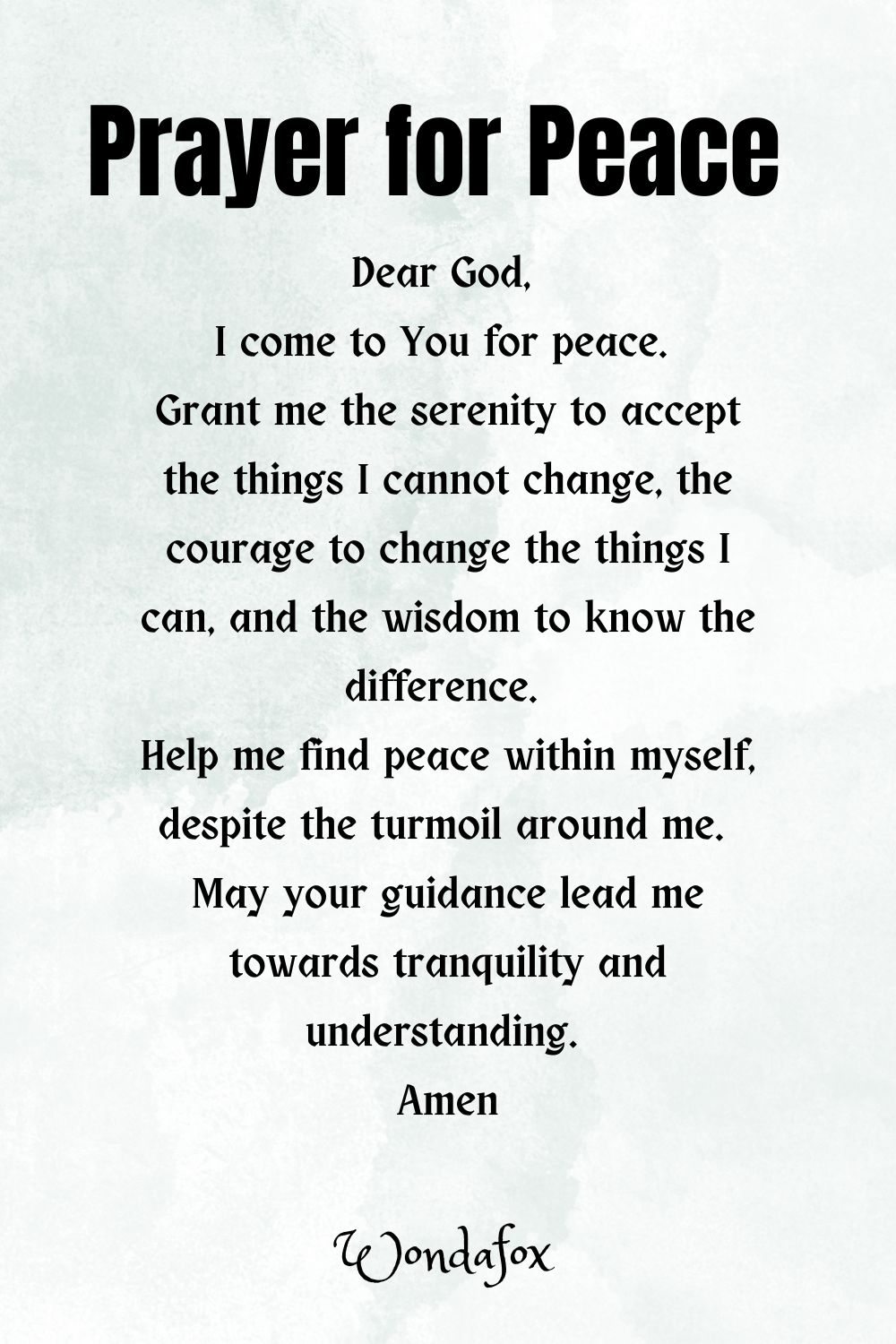 A Prayer for Inner Peace 