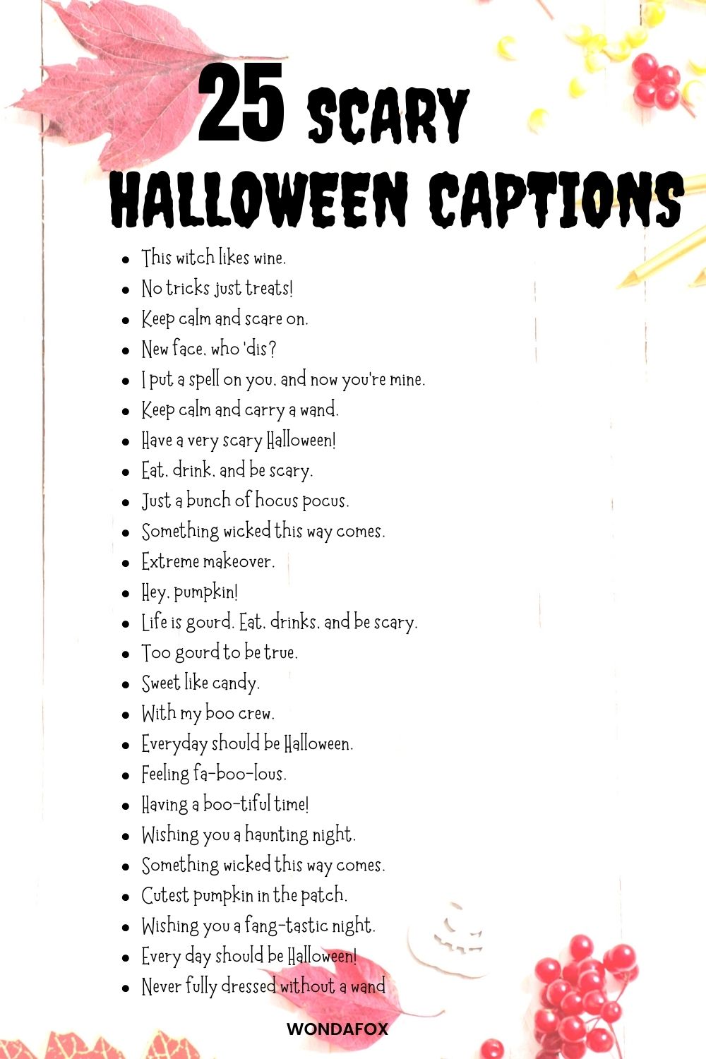 Scary Halloween captions