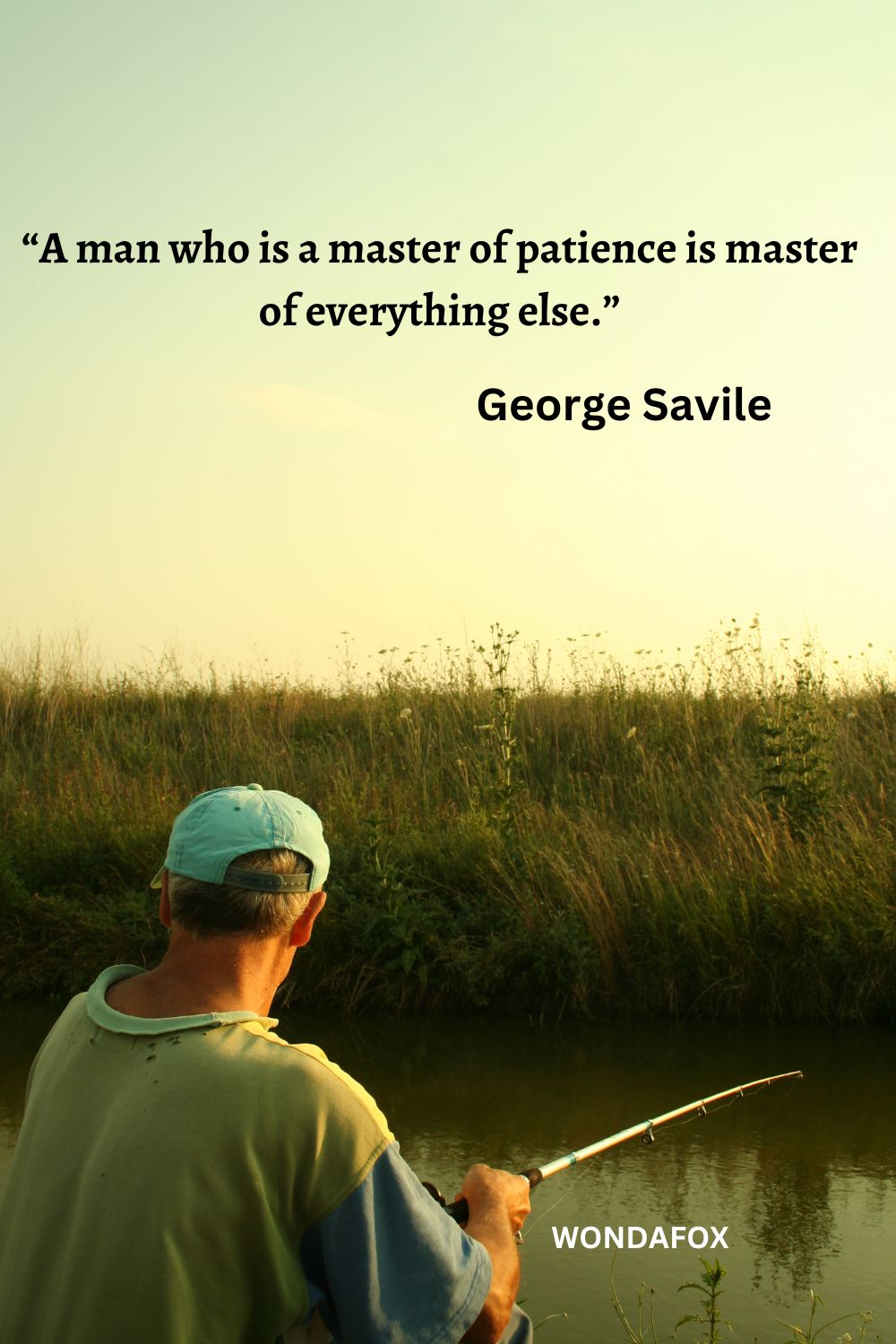 “A man who is a master of patience is master of everything else.
George Savile
