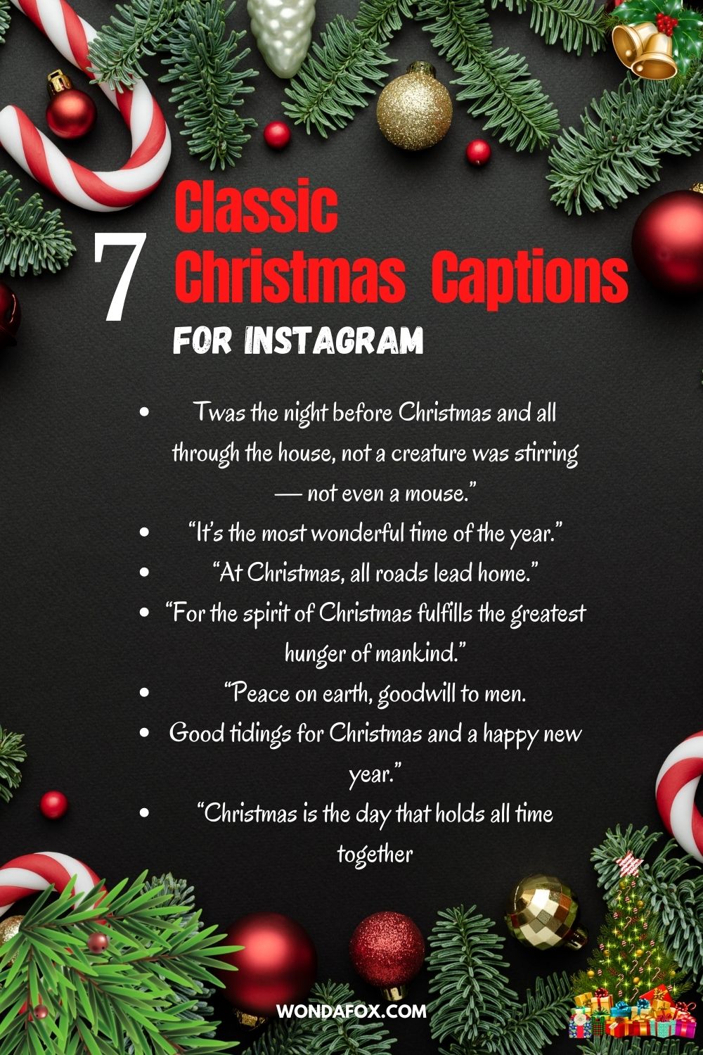 Classic Christmas Captions For Instagram