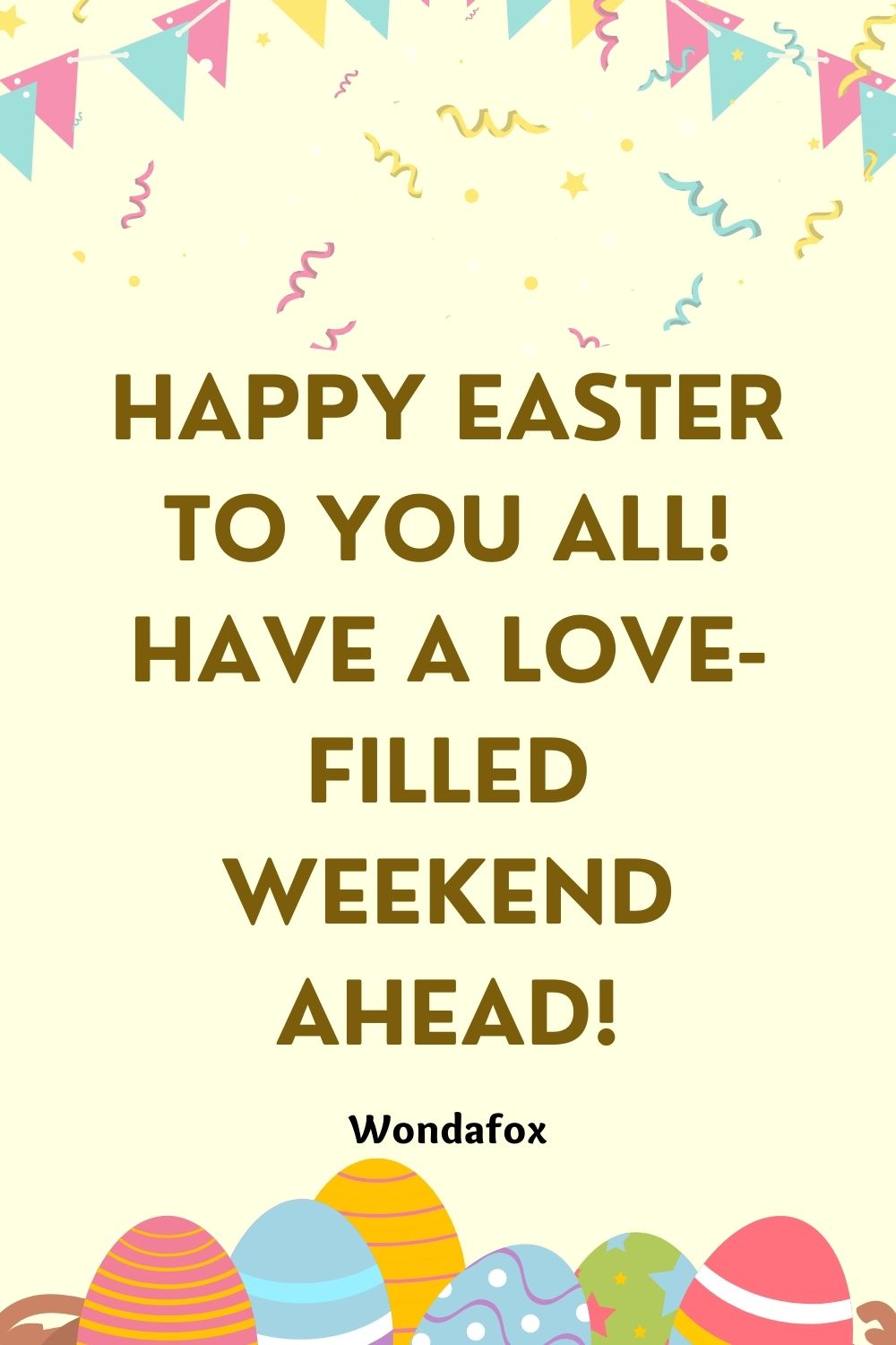 Happy Easter to you all! Have a love-filled weekend ahead!