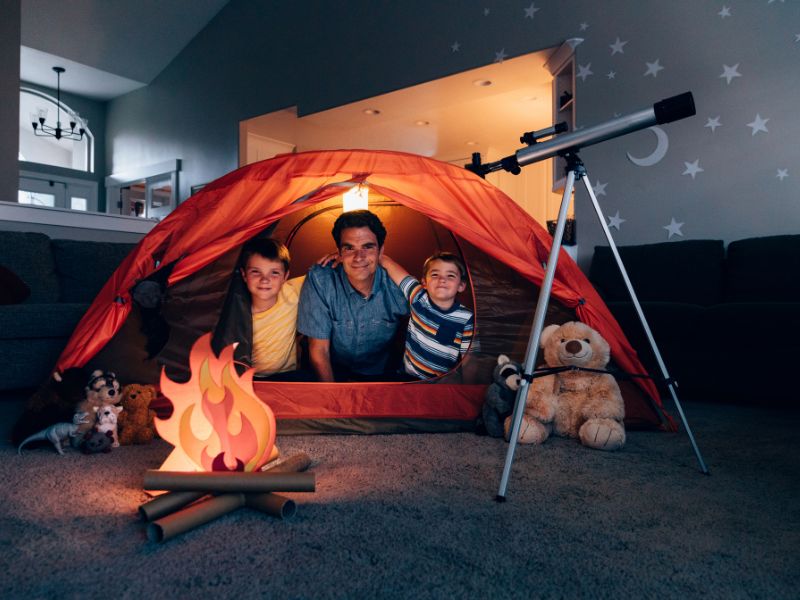 Indulge in some indoor camping